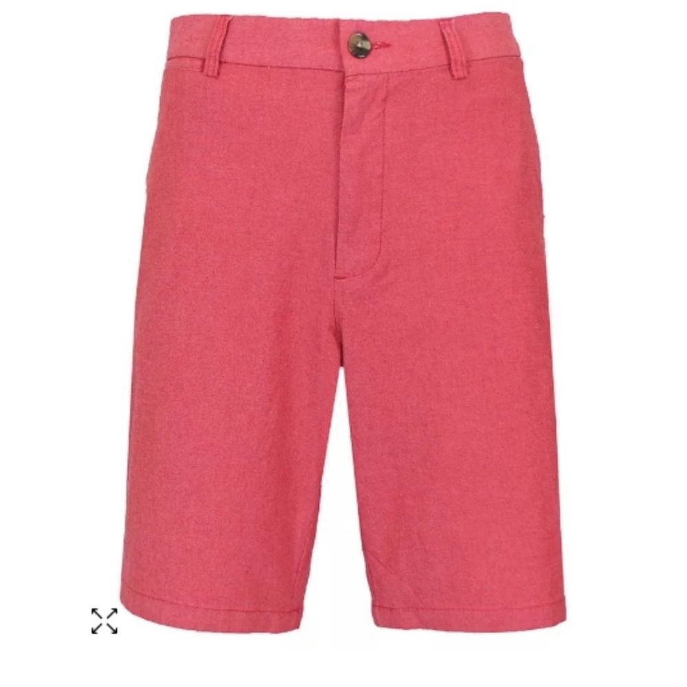Wicked Stitch Red Flat‎ Front Oxford Chino Shorts NWT 32W
